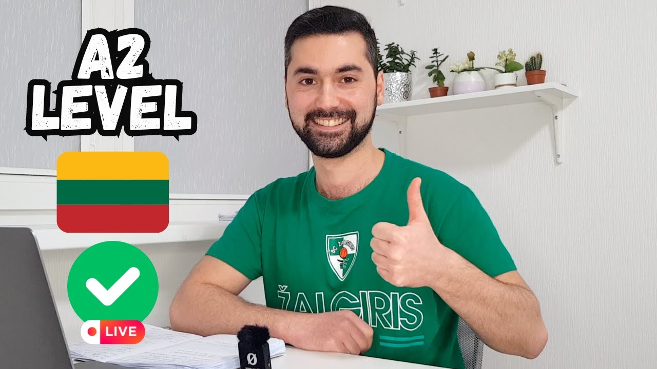 Lithuanian A2 Level Completed!🇱🇹(Live Stream Exam)
