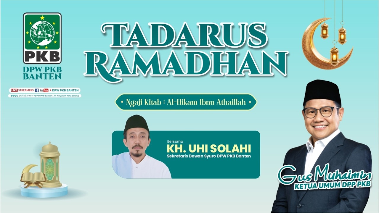 [LIVE] TADARUS RAMADHAN 05/03/2026 # SERI-12 NGAJI DI DPW PKB BANTEN
