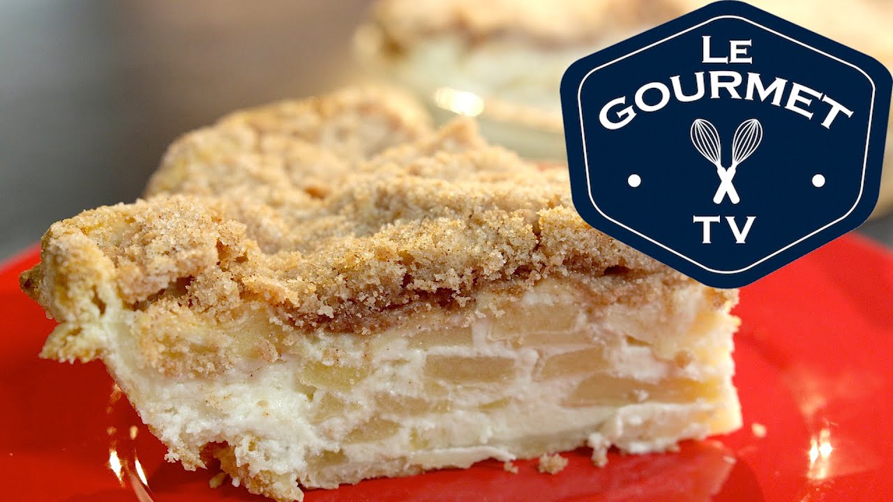 Sour Cream Apple Pie Crumble Recipe - LeGourmetTV