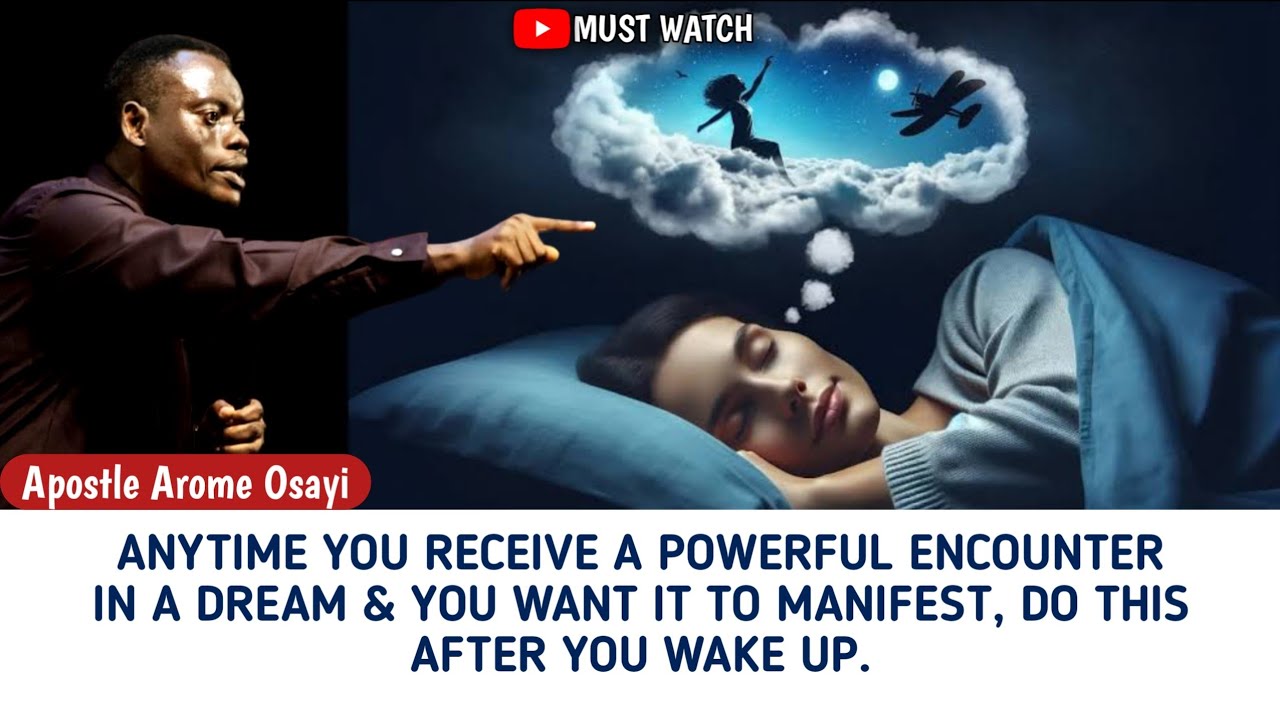 How To Respond To Dream Encounters To See Them Manifest _Apostle Arome Osayi #apostlearomeosayi #fyp