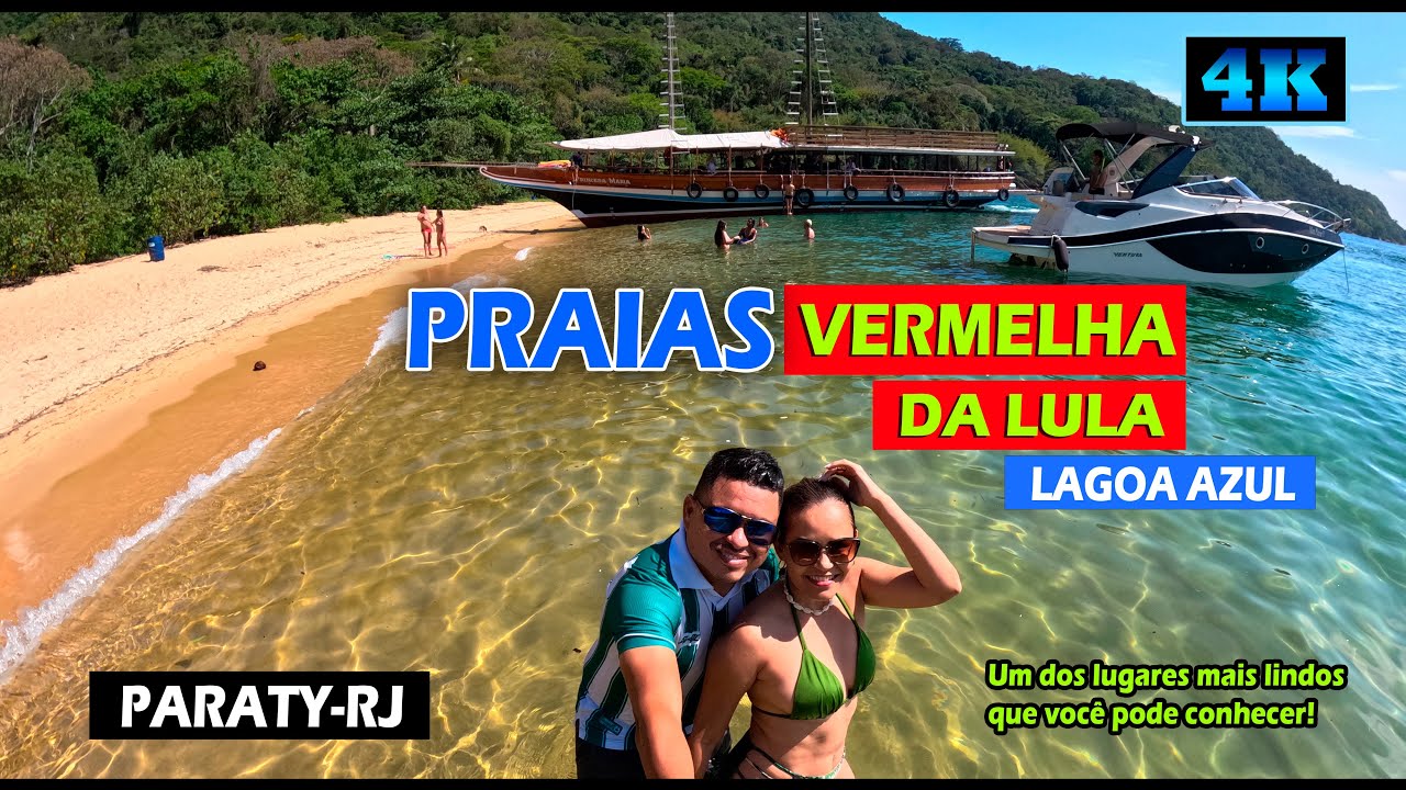 PASSEIO DE BARCO EM PARATY  |  Praia Vermelha / Praia da Lula e Lagoa Azul