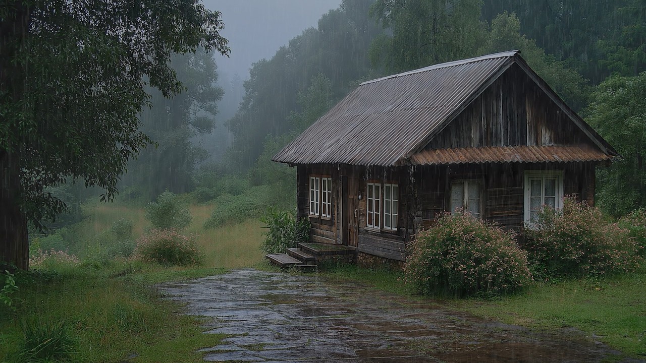 Heavy Rain During the Night for Anxiety Relief and Emotional Calm