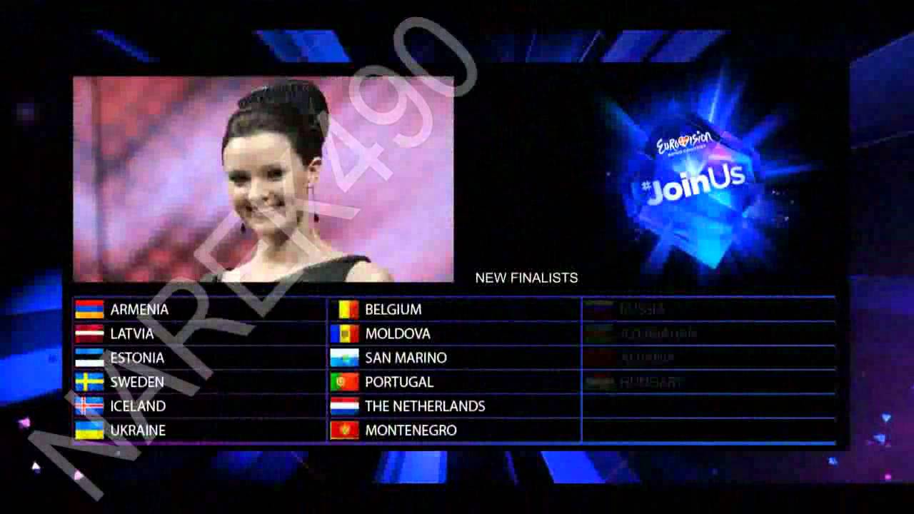 Eurovision 2014 1 Semi Final My Qualifiers