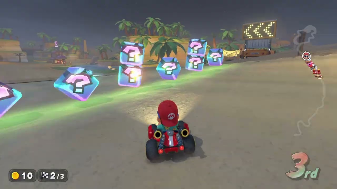 Mario Kart World: Whistlestop Summit to Desert Hills Route