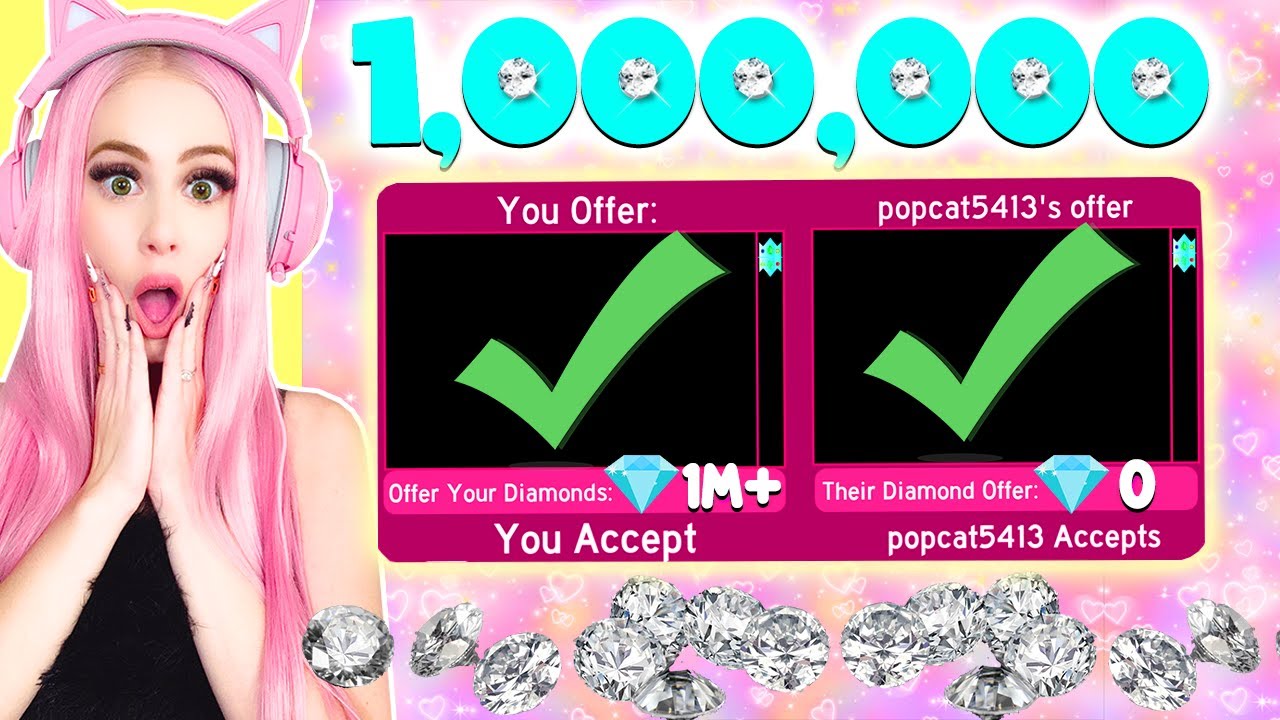 I Traded Someone ONE MILLION DIAMONDS In Royale High... Roblox Royale High Trading