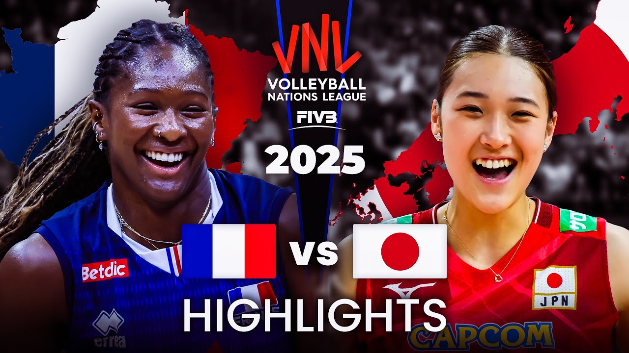 JAPAN 🇯🇵 vs FRANCE 🇫🇷 | HIGHLIGHTS | Women's VNL 2025