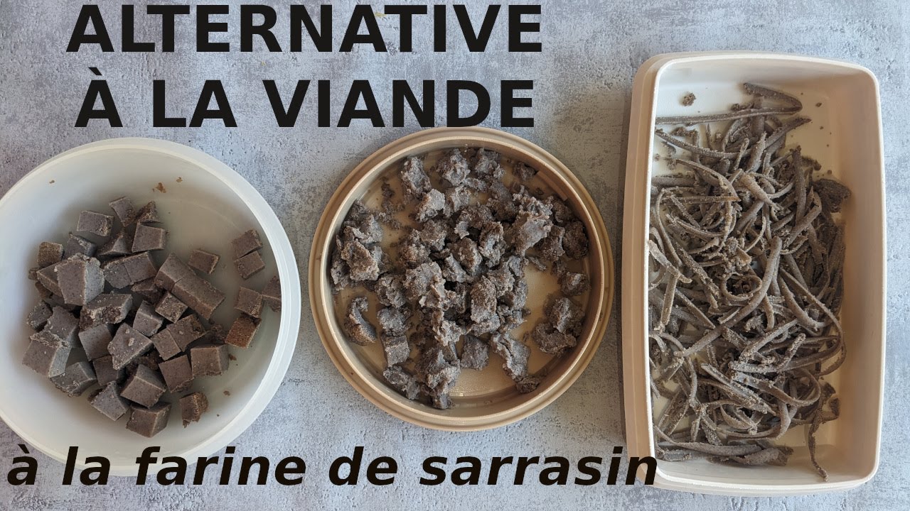 Comme un tofu, à la farine de sarrasin: c'est facile de remplacer la viande!