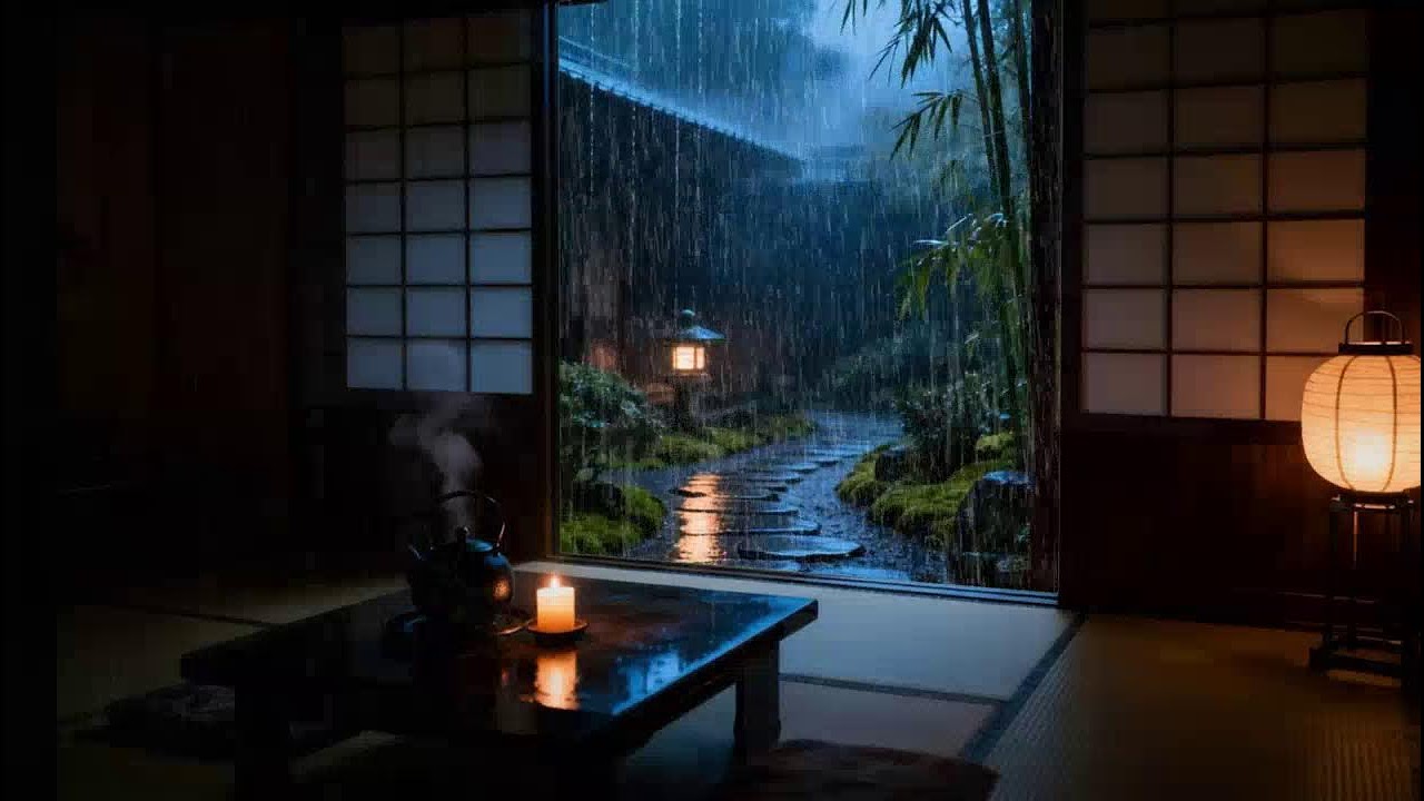 Goodbye Insomnia With Heavy Rain Sound - Very Heavy Rain for SLEEP - Reduce Stress, Relax, ASMR
