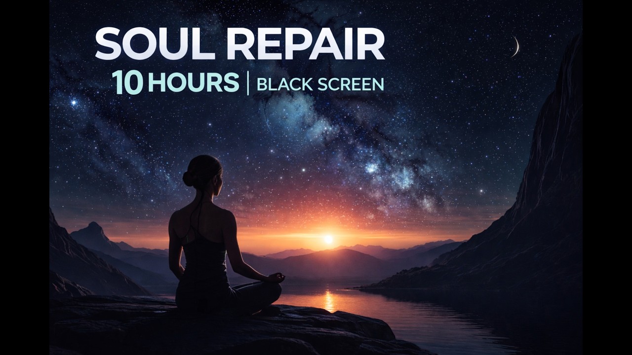 Soul Repair 10 Hours Stress Relief & Anxiety Healing  Black Screen