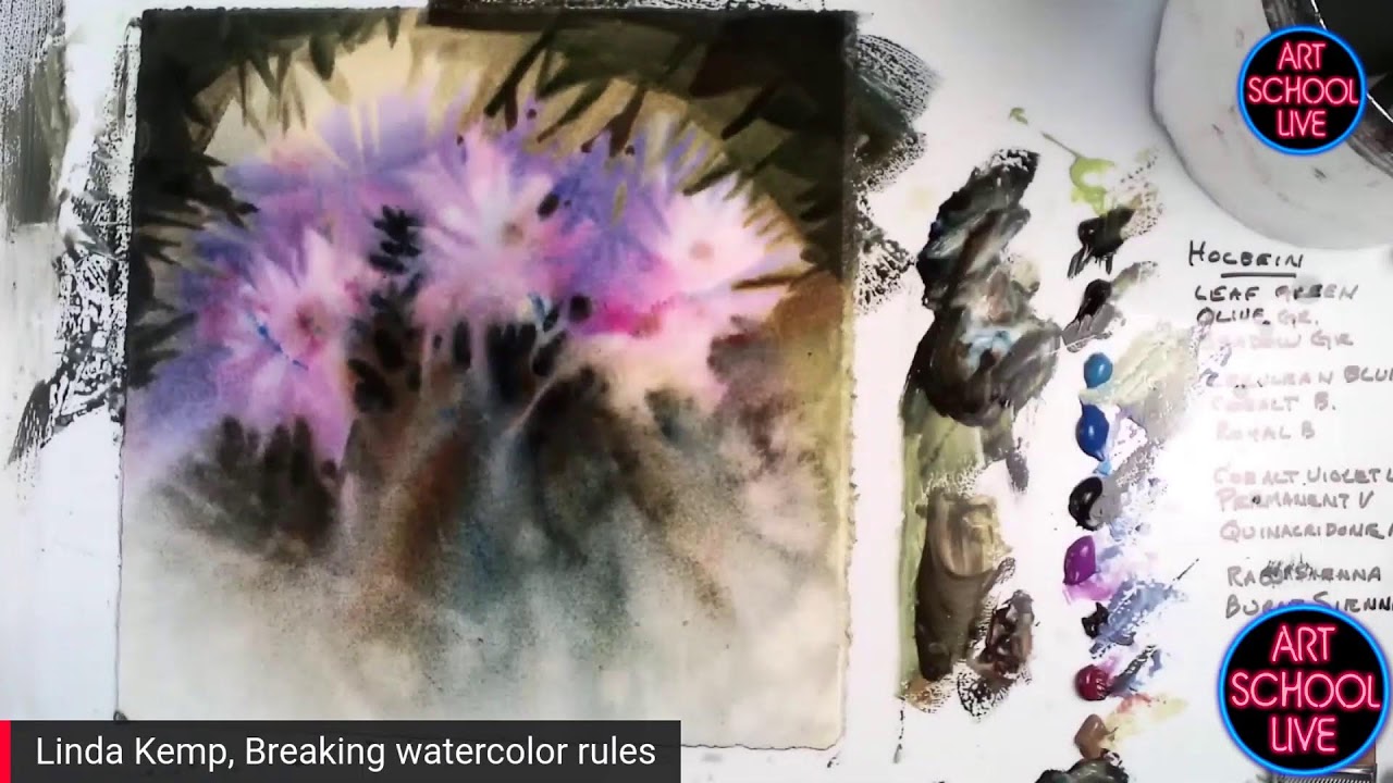 Learn Negative Watercolor Painting with Linda Kemp