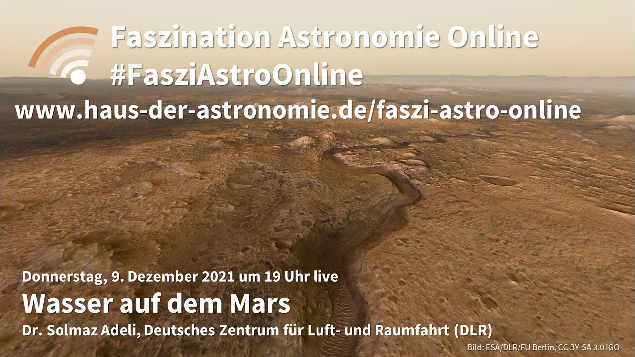 Wasser auf dem Mars - Solmaz Adeli bei #FasziAstroOnline