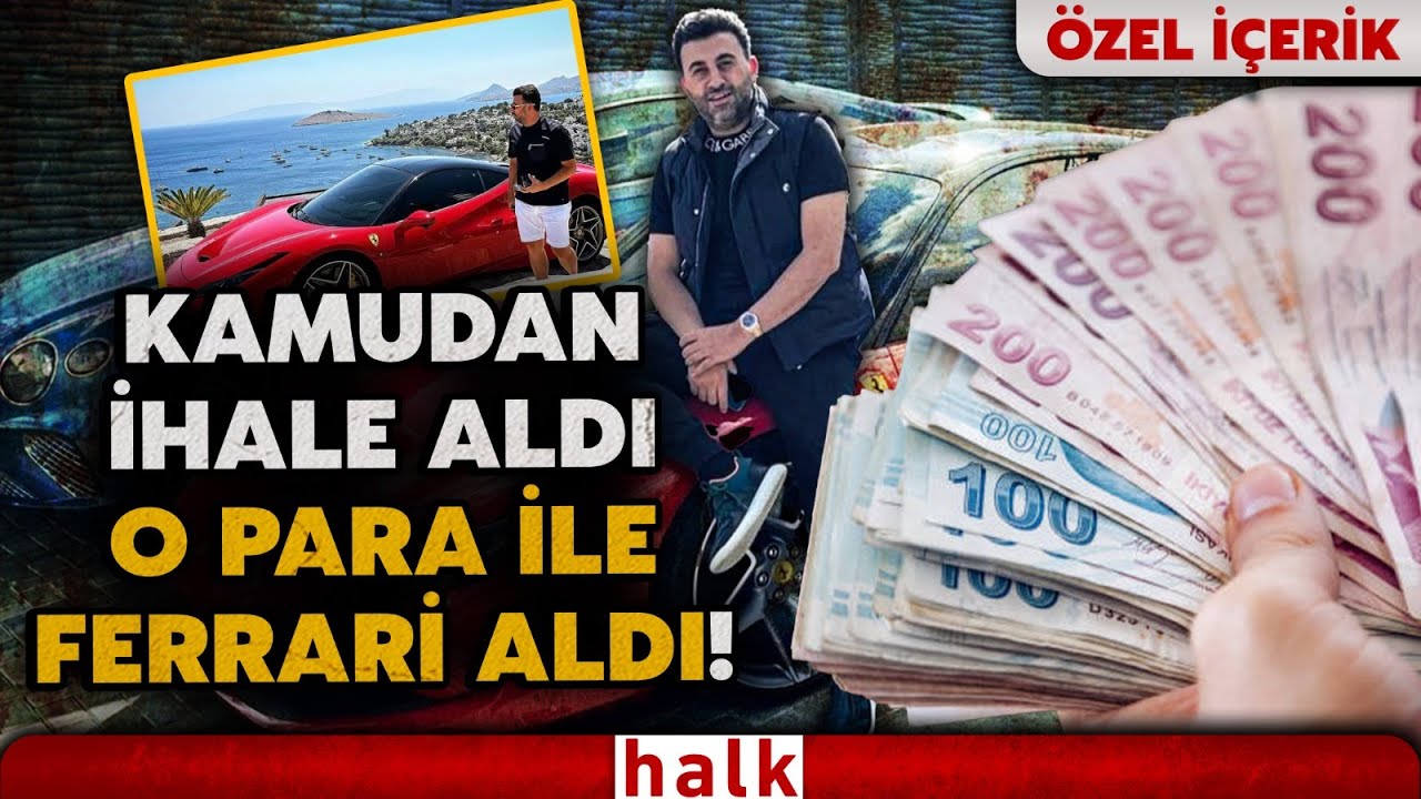 Kamudan 10 milyar liralık yol ihalesi alan Selman Reşitoğlu Ferrari'den inip helikoptere biniyor!