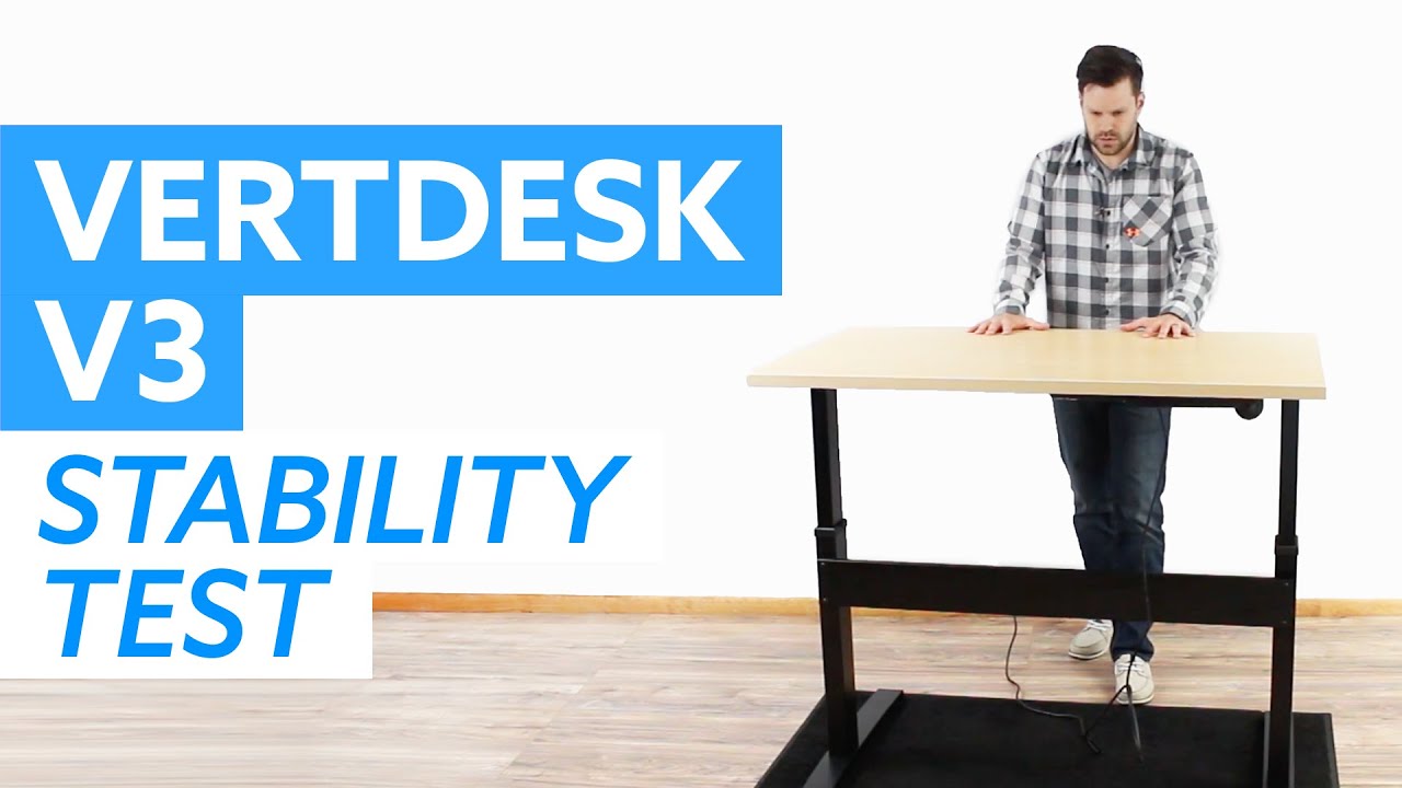 VertDesk v3 Stability Test - Standing Desk Wobble and Rocking Test