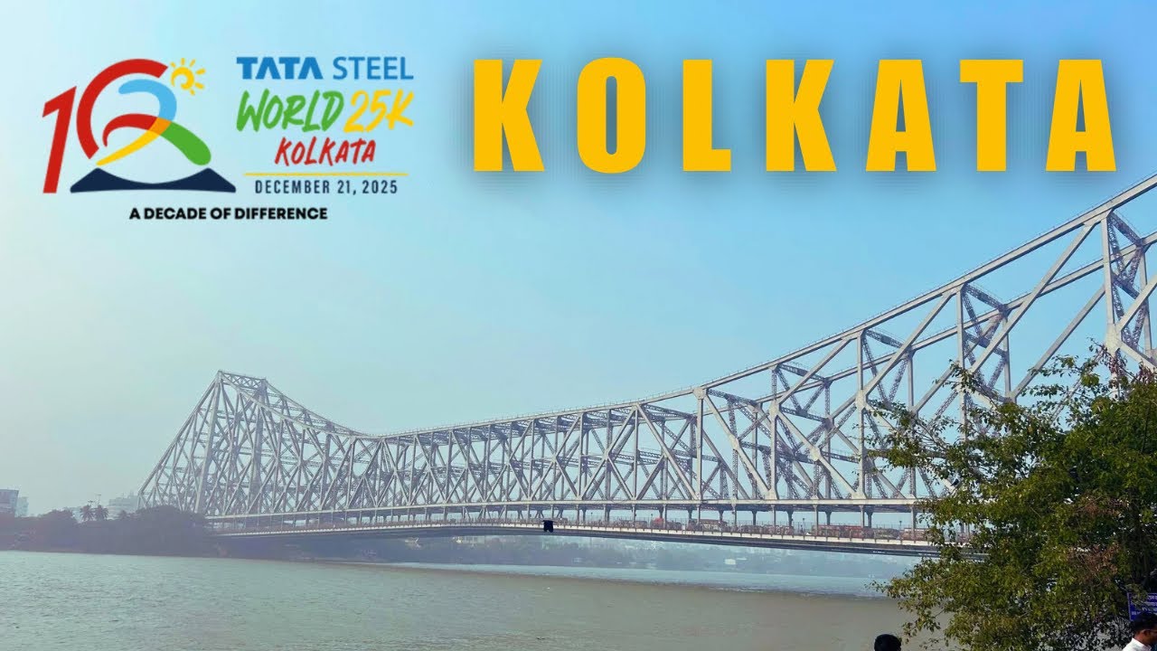 Kolkata 2025 Vlog - Delayed flights ! Howrah Bridge & Victoria Memorial, Tata Steel 25 km Run ! 