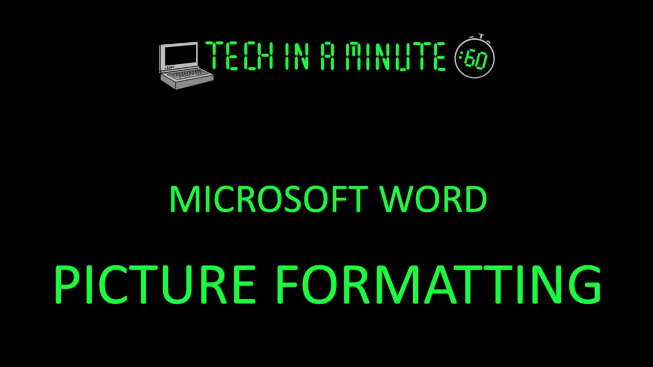 Microsoft Word picture formatting and text wrap
