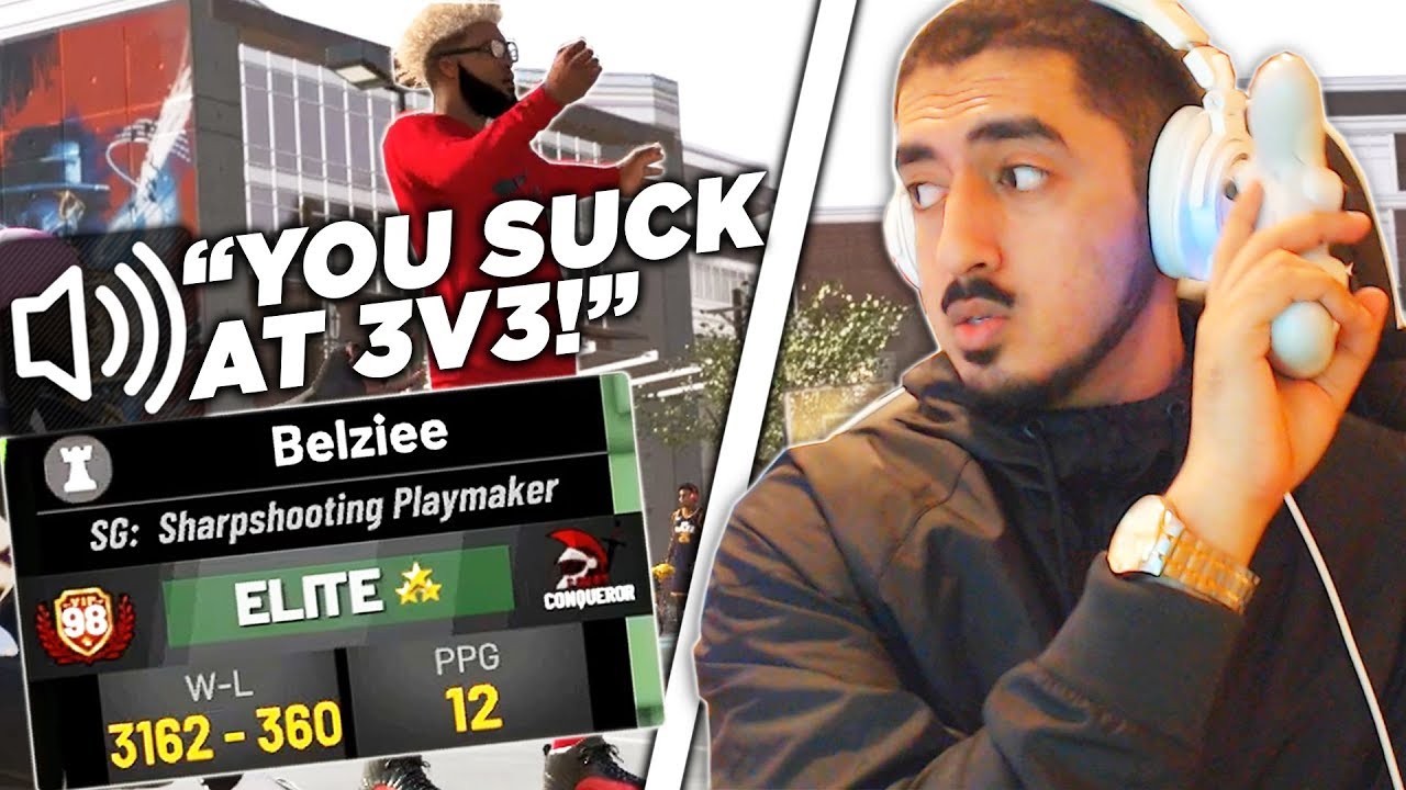 90% Win Playsharp says I will NEVER beat him on 3v3 in NBA2K19 (BEST OF 3)