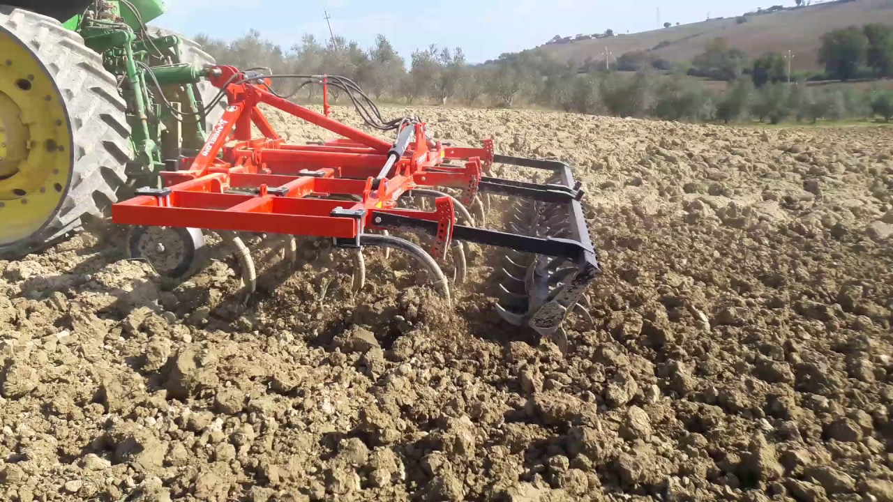 ANGELONI ESTIRPATORE COLTIVATORE A BALESTRE PIEGHEVOLE & E TRACK JOHN DEERE