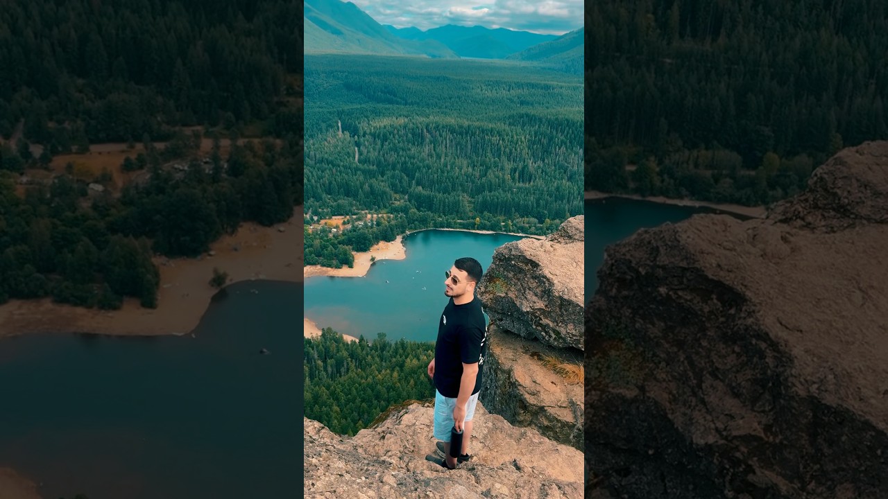 Rattlesnake Lake, Washington. is a scenic 107‑acre spring‑ #washington #wastate #shorts #lake #fyp