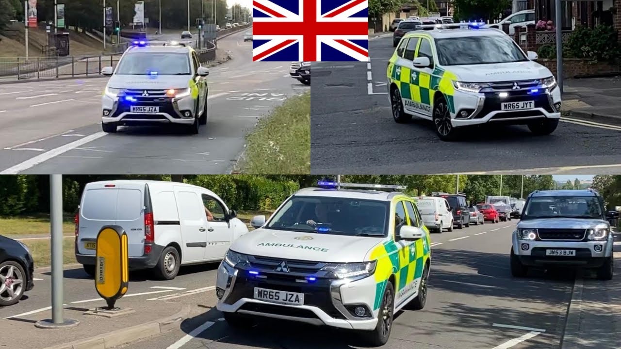 X4 SECAmb Mitsubishi Outlander Rapid Response Vehicle [RRV] Responding In Kent.