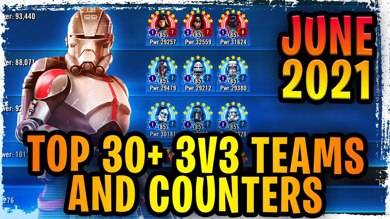 Top 30+ 3v3 Grand Arena Offensive and Defensive Teams + How to Counter Any Team Resources - SWGoH