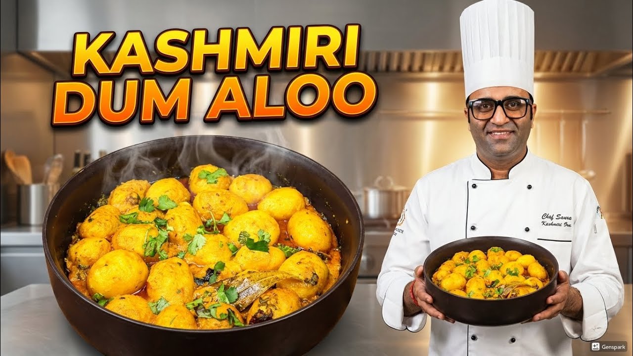 Kashmiri Dum Aaloo So Delicious & Tasty Dish With Kashmiri Masale 