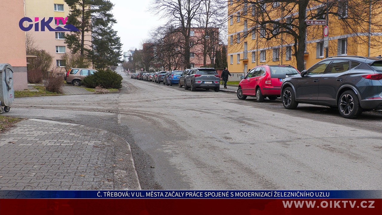 Česká Třebová: V ul. města začaly práce spojené s modernizací železničního uzlu
