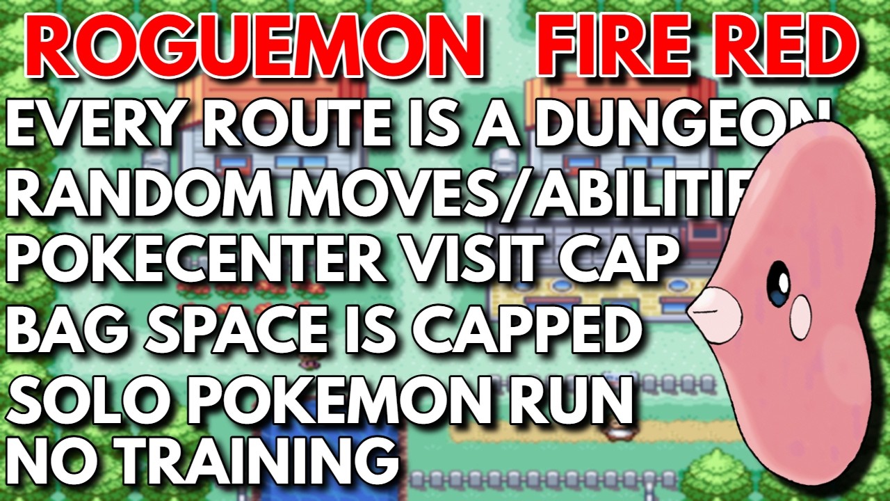 Pokemon Firered Natdex Roguemon 745+ ATTEMPTS