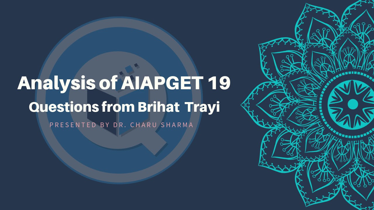 Analysis of AIAPGET 2019  - Questions from Brihat Trayi