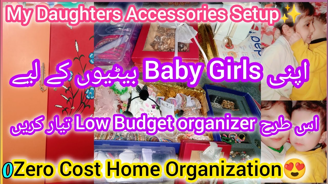 0 Zero Cost Jewelry Organizer For Baby Girls🥰🌸| Easy DIY Home Organization ✨