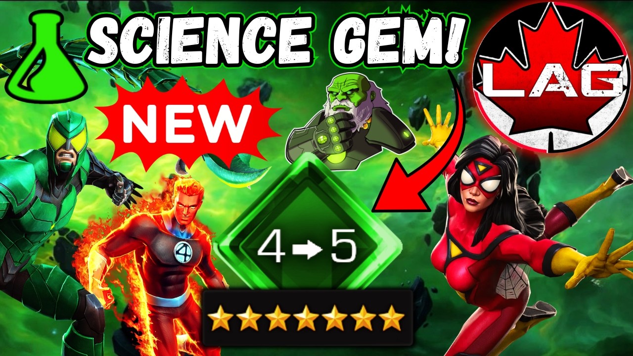 🆕🧪 7 Star 4-5 Science Rank Up Gem!! Rank 5 #8! I AM SO HAPPY WITH MY CHOICE!! INSANE DAMAGE! - MCOC