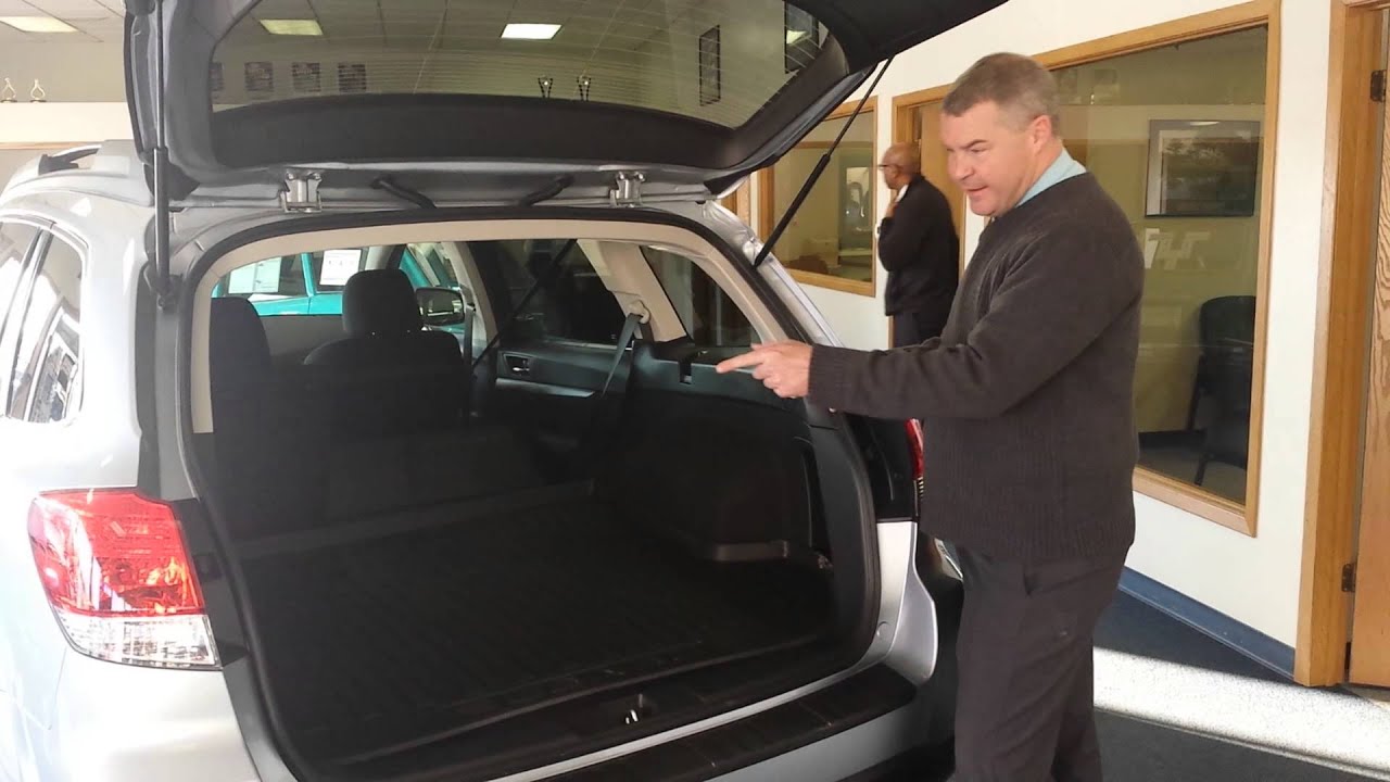 Mike Barnes Demonstration of 2014 Subaru Outback Rear Cargo Area
