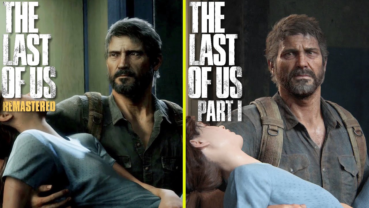 The Last of Us Part I (Remake) vs Remastered All Cutscenes Comparison | PS5 4K60 FPS | 21:9 AR