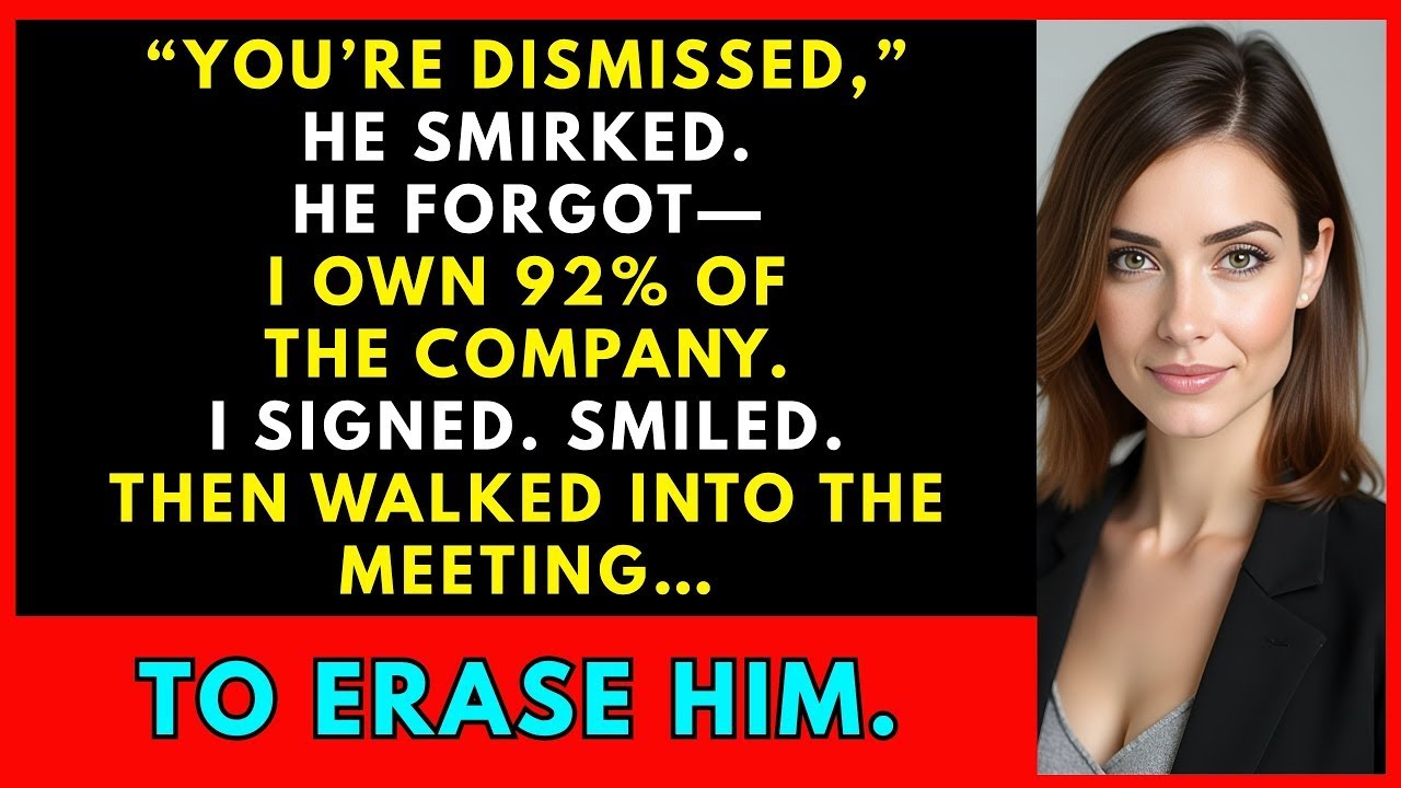 Fired by the manager, but I owned 92% of the COMPANY  The SHAREHOLDER meeting was PURE REVENGE