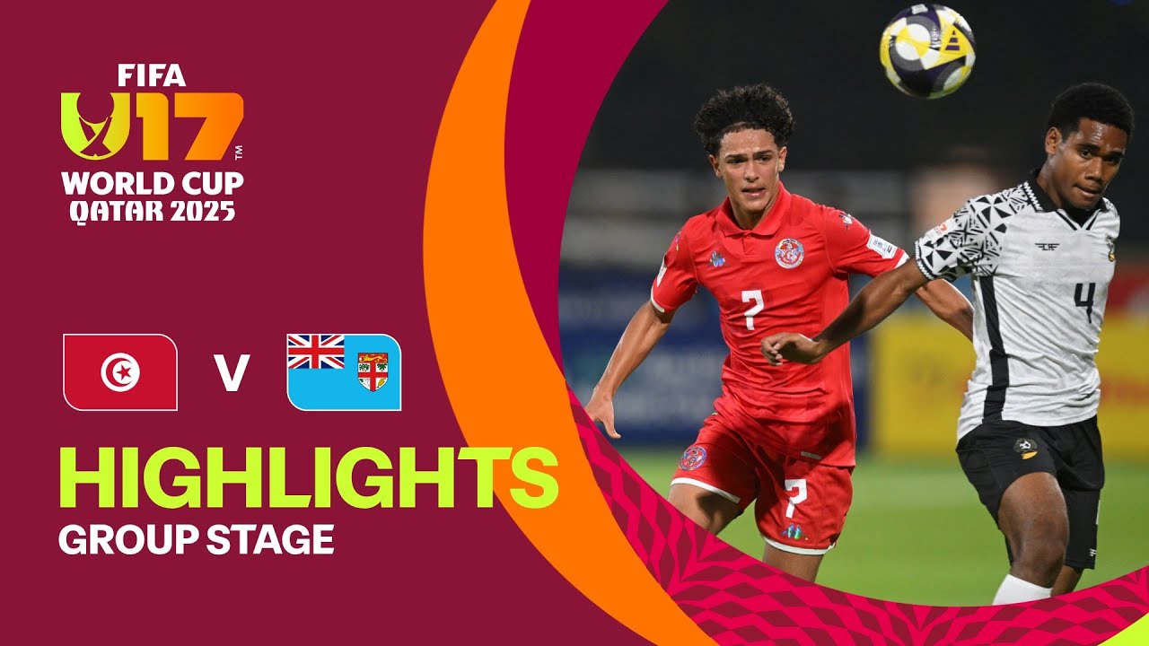 Tunisia vs Fiji Highlights | FIFA U-17 World Cup Qatar 2025