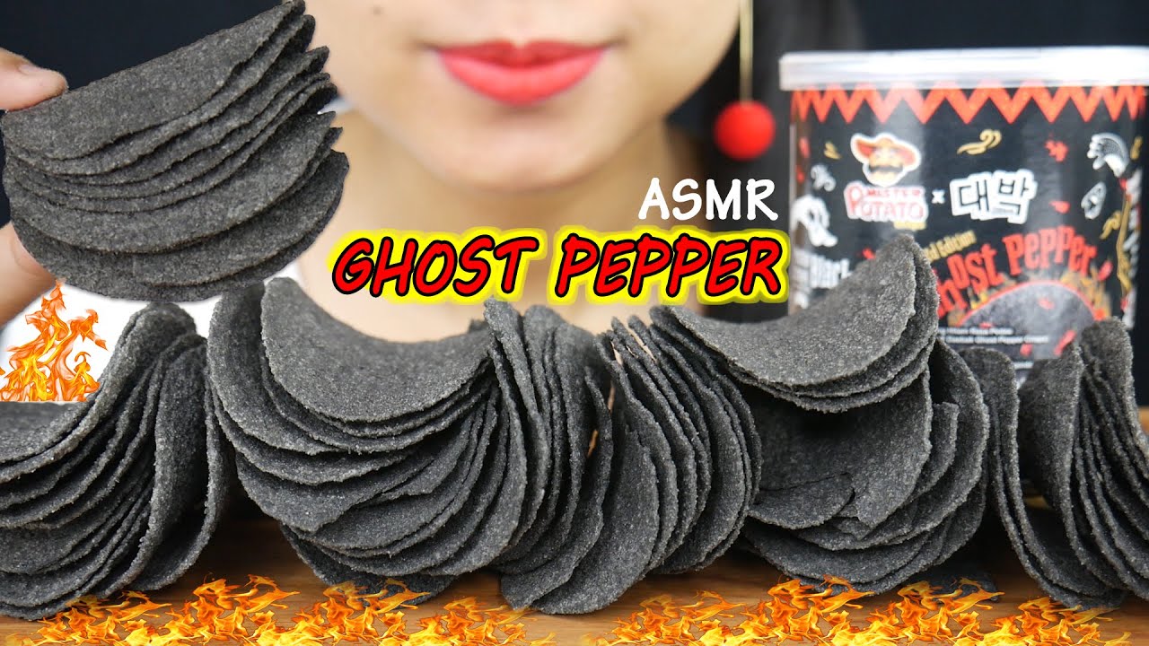 ASMR MUKBANG GHOST PEPPER CHIPS