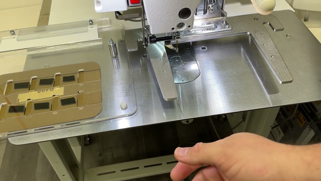 Pallet clamp conversion for small programable sewing machines