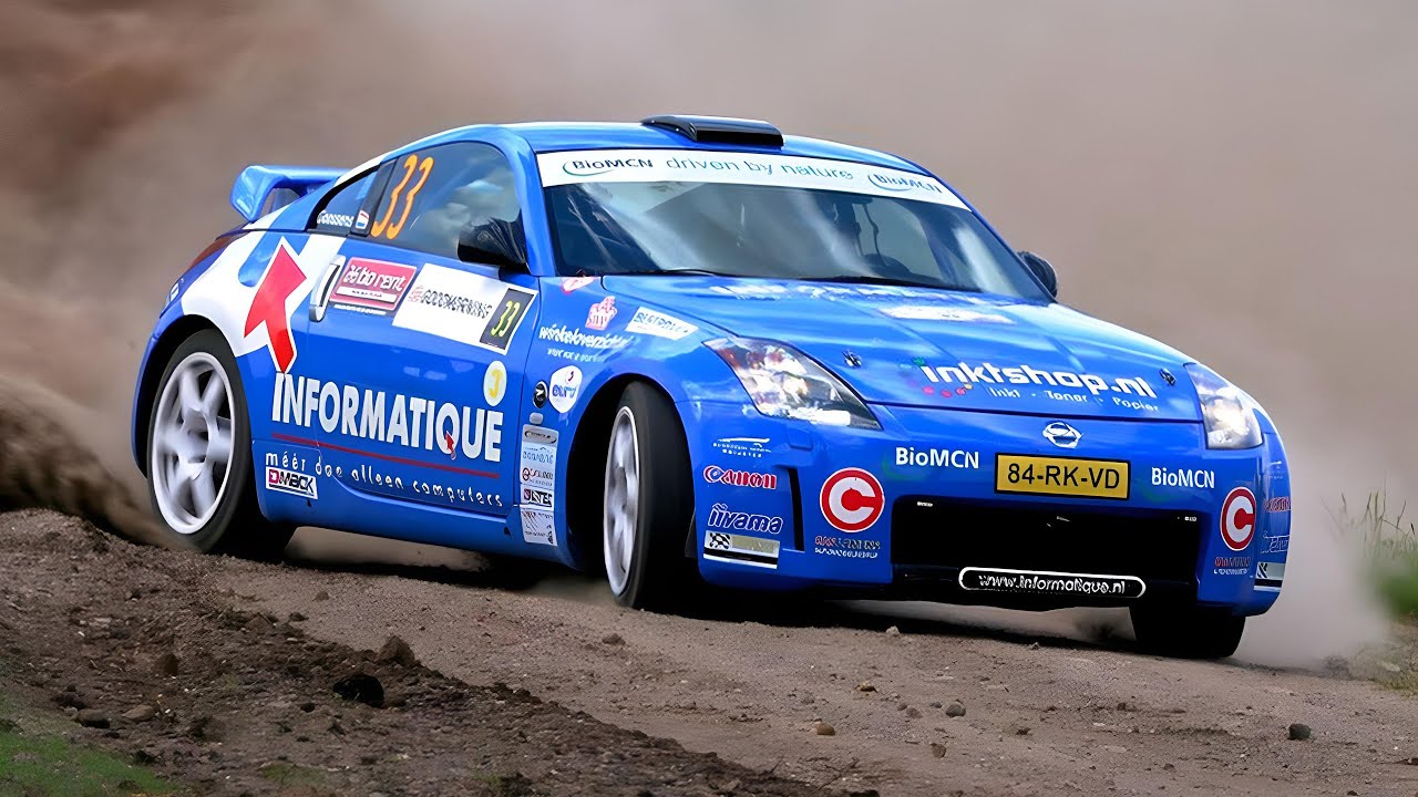 NISSAN 350Z RALLY CAR! Best Moments of Nissan 350Z Compilation During WRC Rally (Pure Sound)