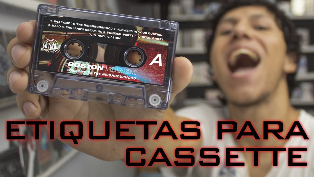 COMO HACER ETIQUETAS PARA CASSETTE