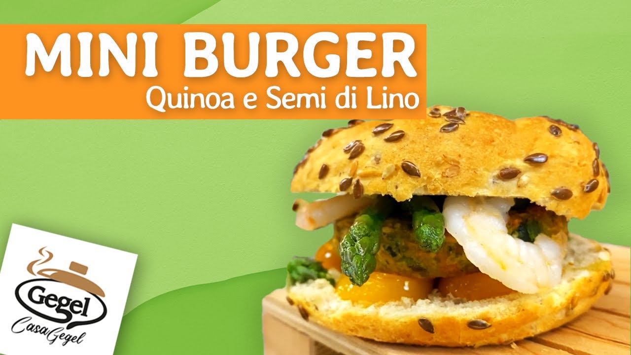 Casa Gegel - Mini Burger Quinoa e Semi di Lino