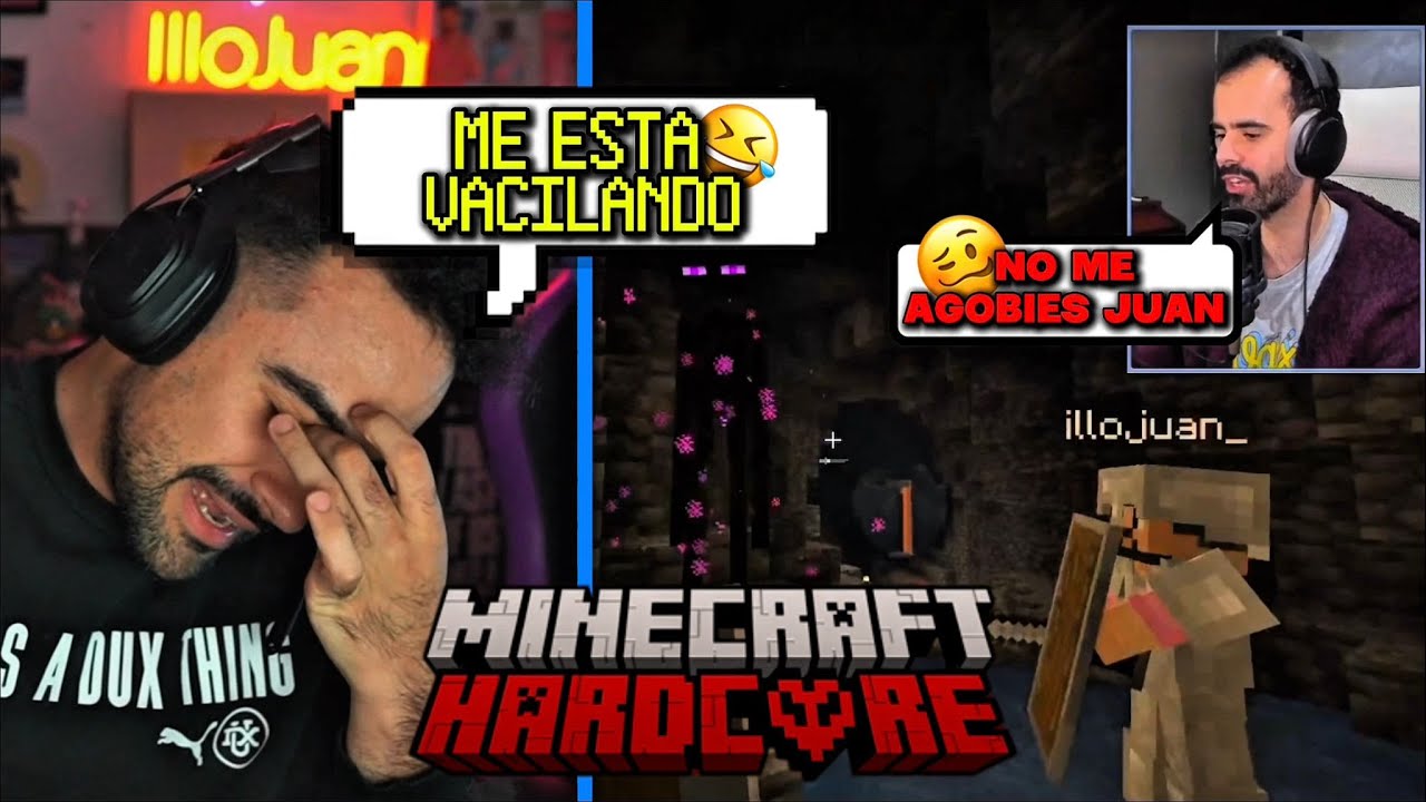 IlloJuan REACCIONA al CLIP del ENDERMAN que CASI LE MATA (POV DE ANDRÉS)