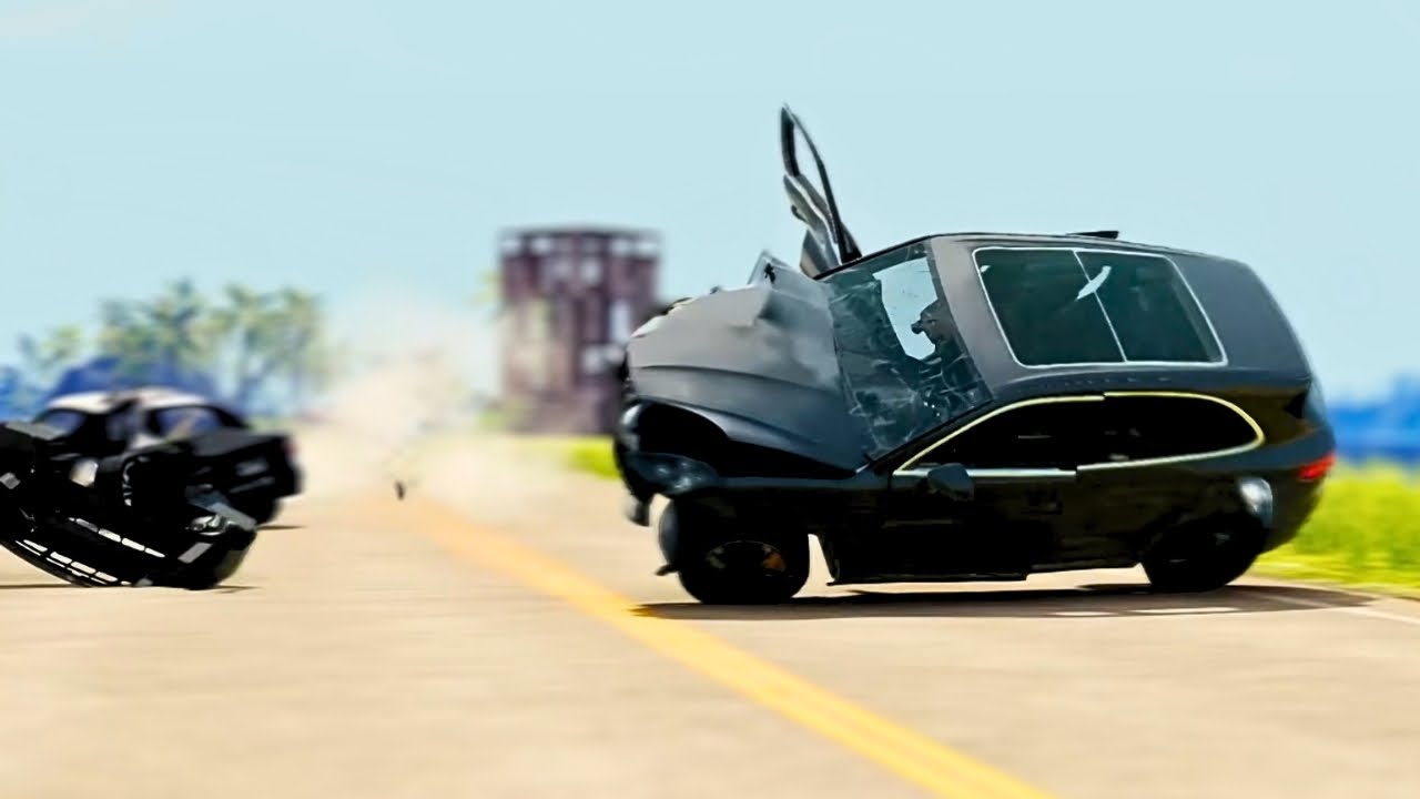 High-Speed Car Chases & Crazy Crashes: BeamNG.drive Action!