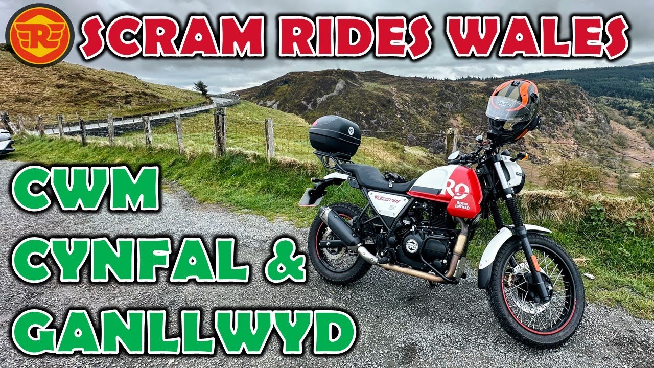 Discovering Cwm Cynfal & Ganllwyd on Royal Enfield Scram 411