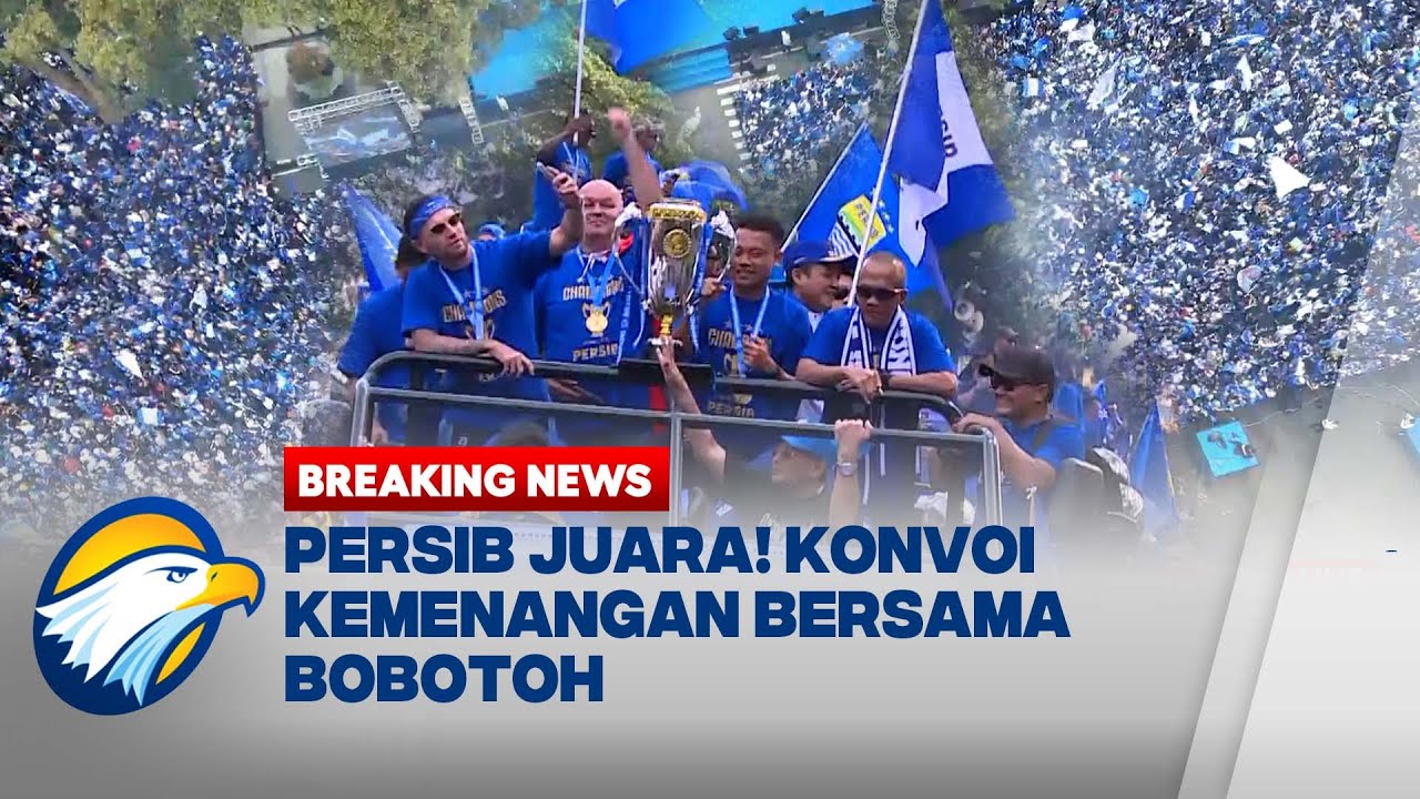 [FULL] BREAKING NEWS - Bandung Lautan Biru! Pemain Persib Konvoi Bersama Bobotoh