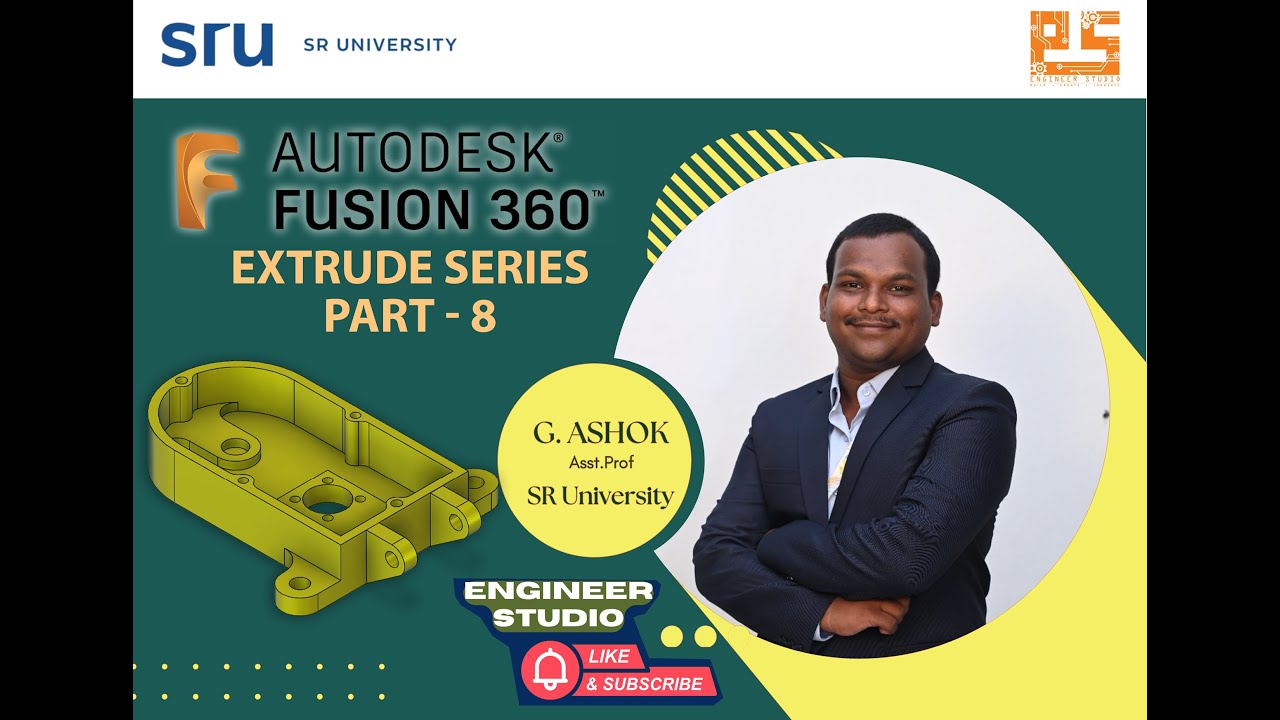 Autodesk Fusion 360 Extrude Tutorial | Extrude Series – Part 8