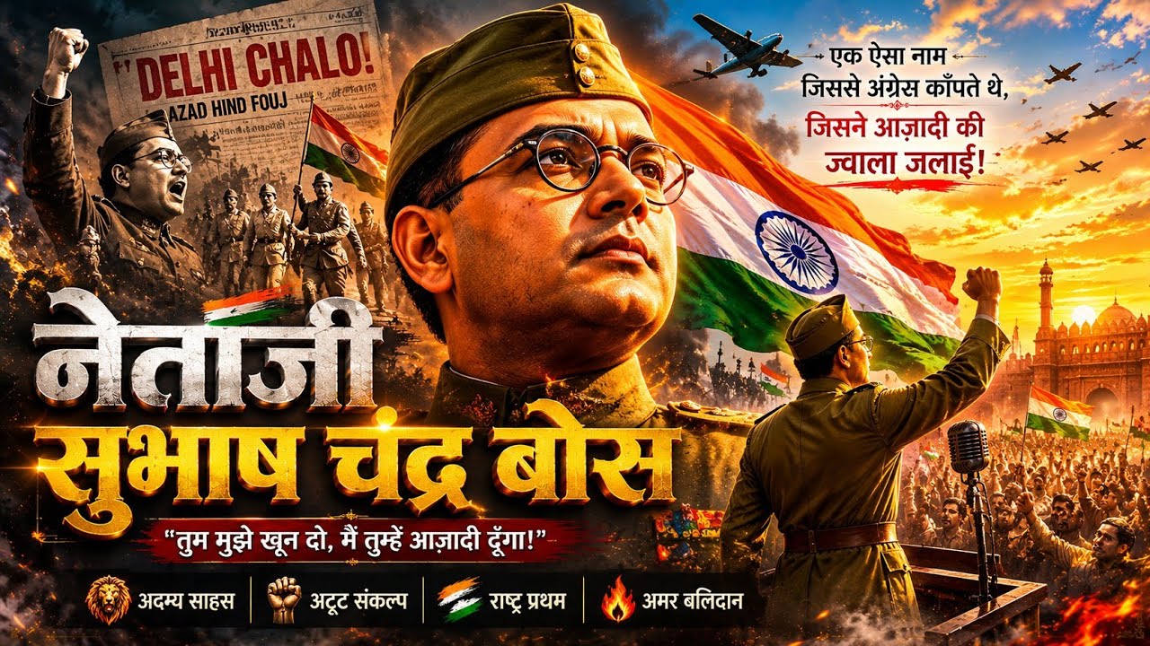 SUBHASH CHANDRA BOSE | Azaadi Ki Aag 🔥 | Powerful Motivational Hindi Rap 2026 | Netaji Tribute