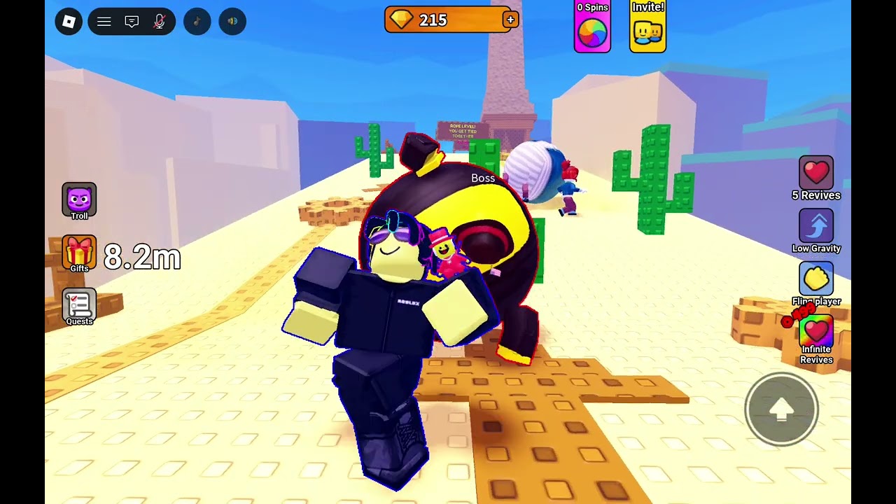 roblox Roll a Fat Friend part 2 