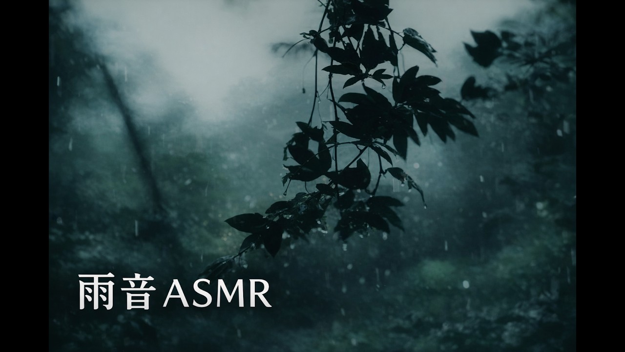 【睡眠用ASMR】森の雨音｜3時間｜深い眠り・不眠対策・作業用BGM