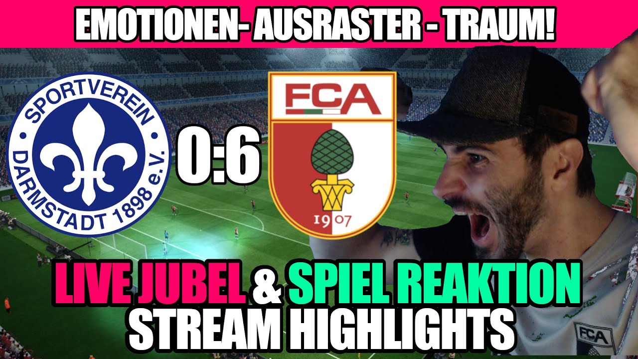 LIVE JUBEL & AUSRASTER! | DARMSTADT VS. FCA 0:6 | Bundesliga 24. Spieltag Live Reaktion