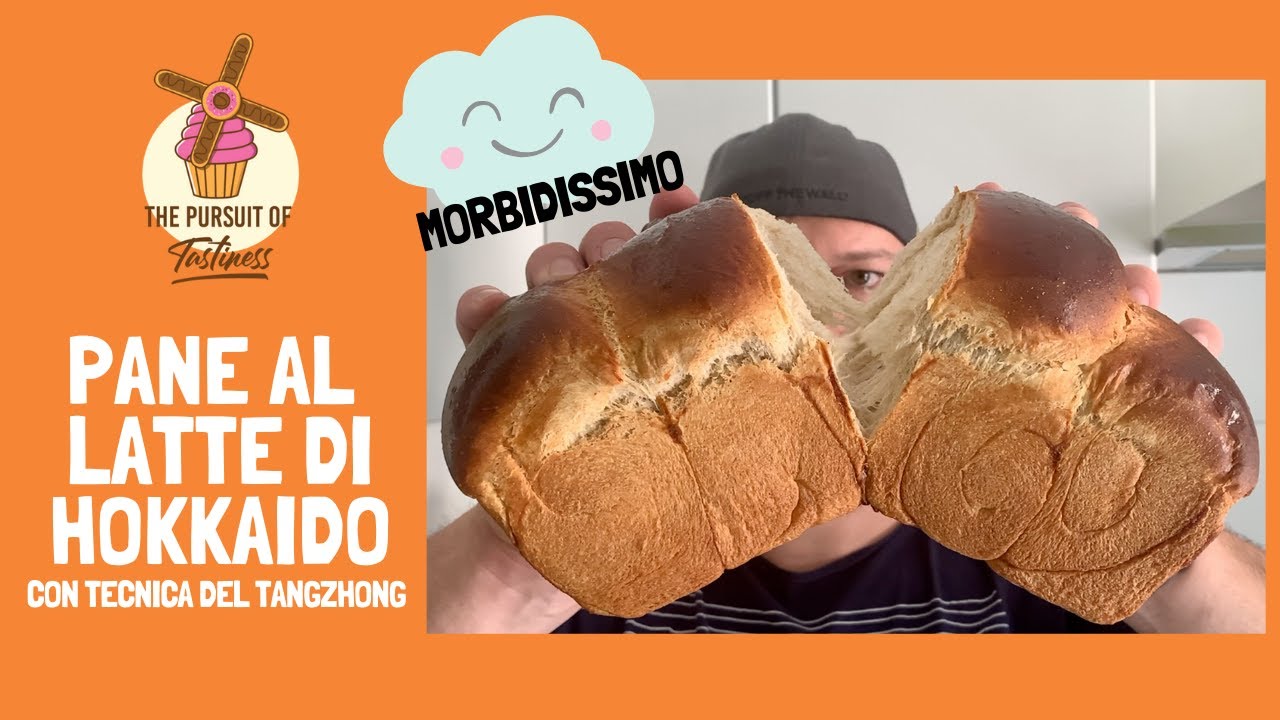 Pane al latte di Hokkaido con TangZhong. Morbido come una nuvola. Hokkaido milk bread [ENG SUBS]