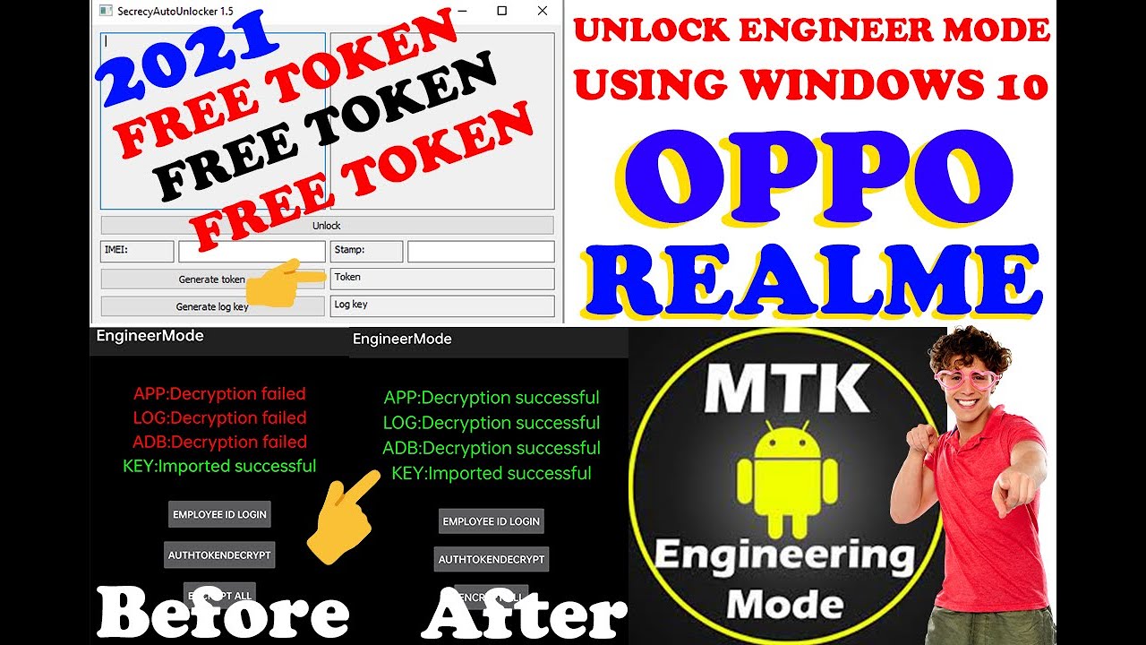 How to Unlock Engineer Mode on OPPO & REALME for FREE TOKEN using 
